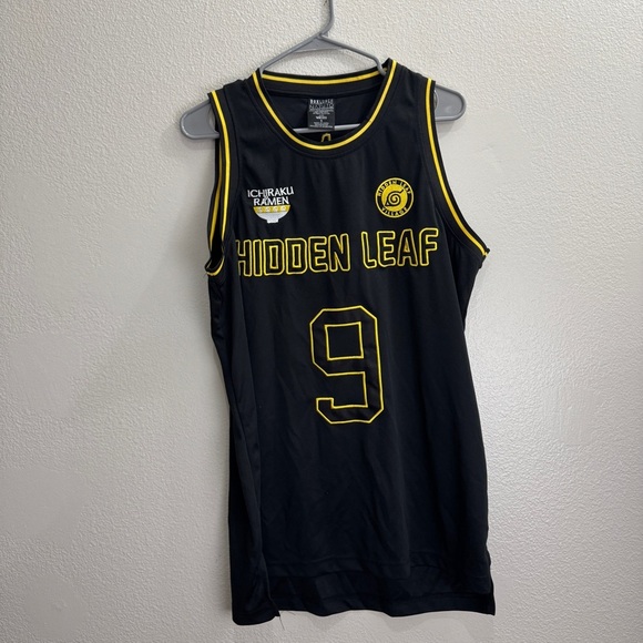 Naruto Shippuden Hidden Leaf Uzumaki Basketball Jersey Size Small - Picture 1 of 7